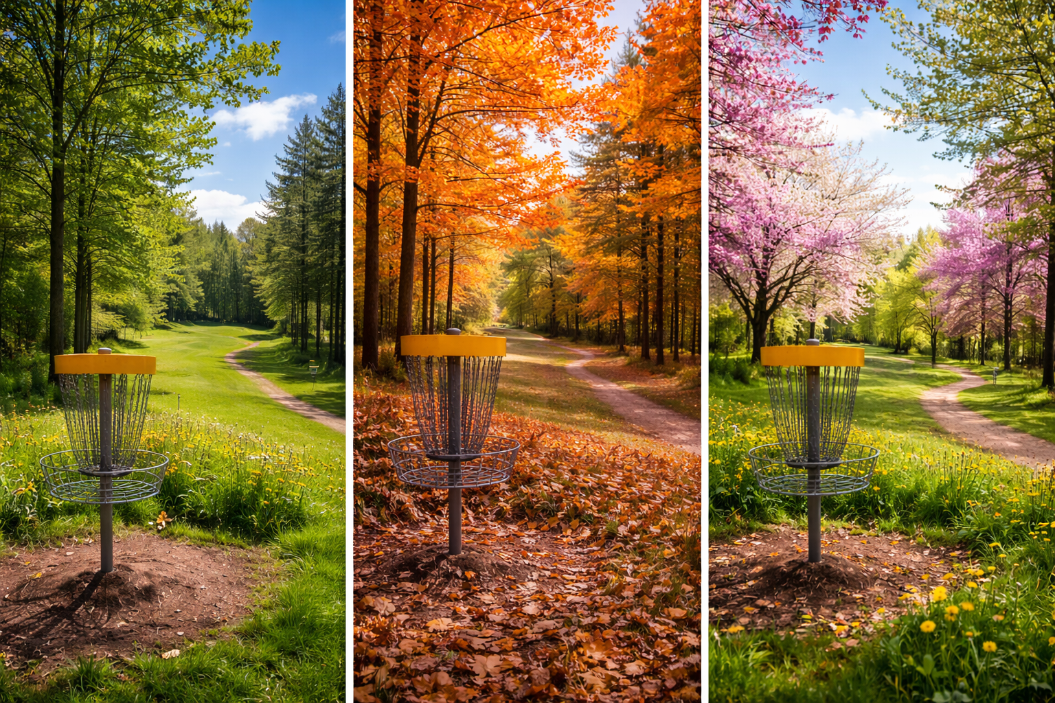 disc golf through the seasons